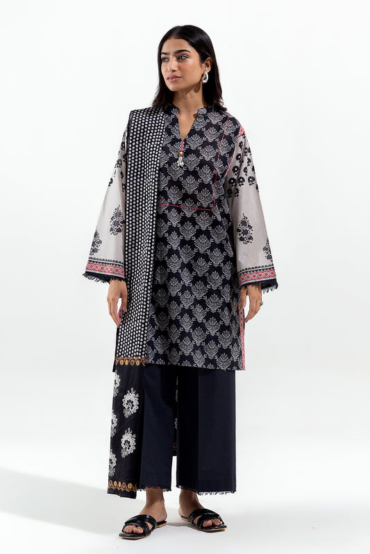 3 PIECE PRINTED LAWN SUIT (PRET)