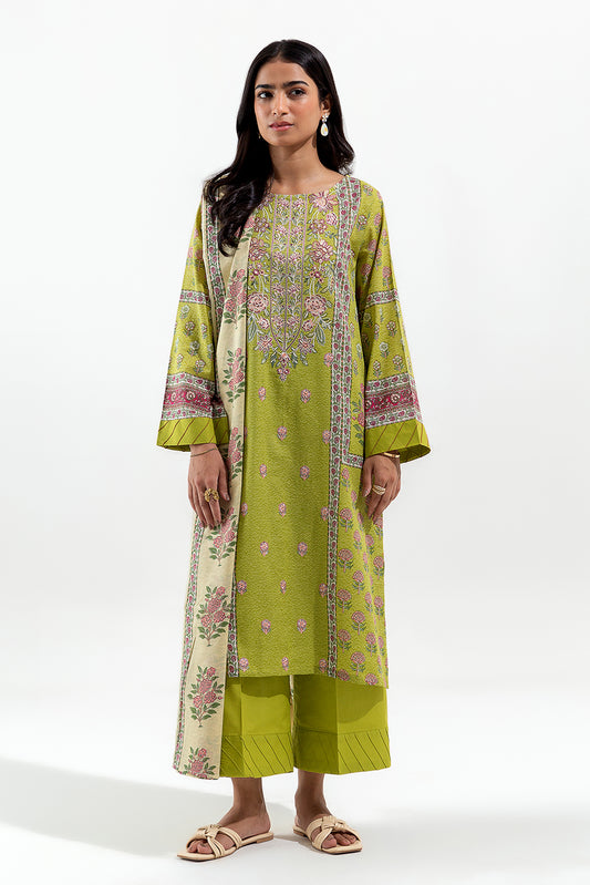 3 PIECE EMBROIDERED LAWN SUIT (PRET)