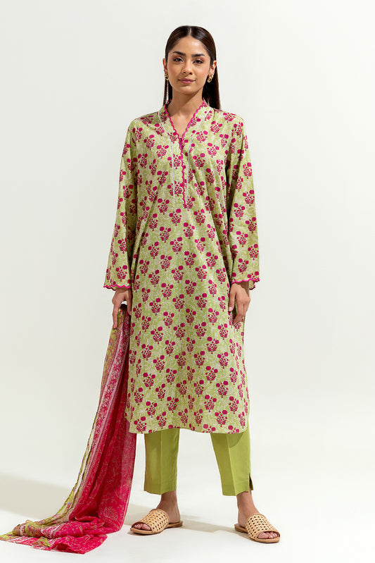 3 PIECE PRINTED LAWN SUIT (PRET)