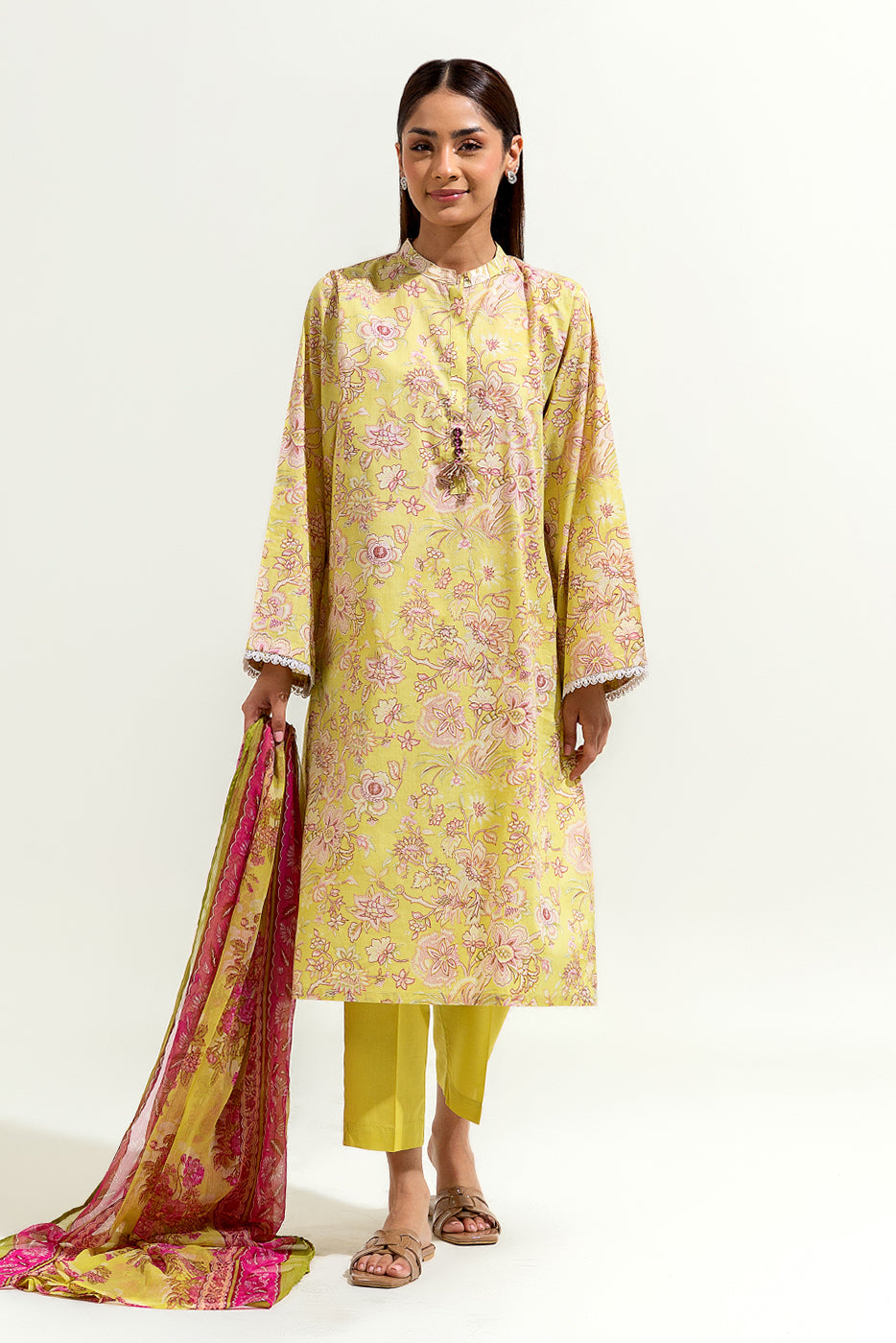 3 PIECE PRINTED LAWN SUIT (PRET)