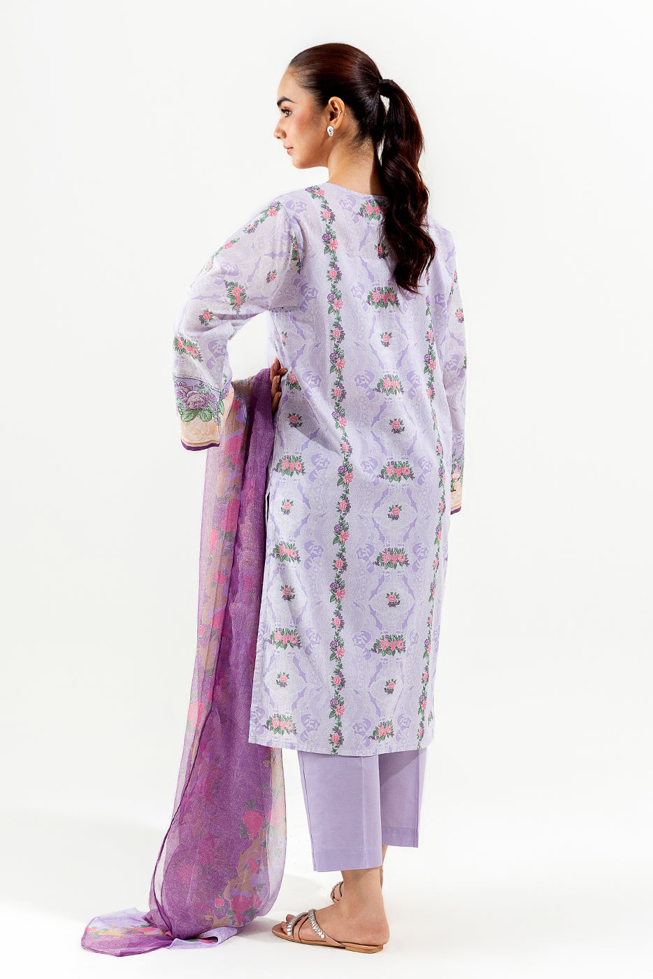 3 PIECE PRINTED LAWN SUIT (PRET)