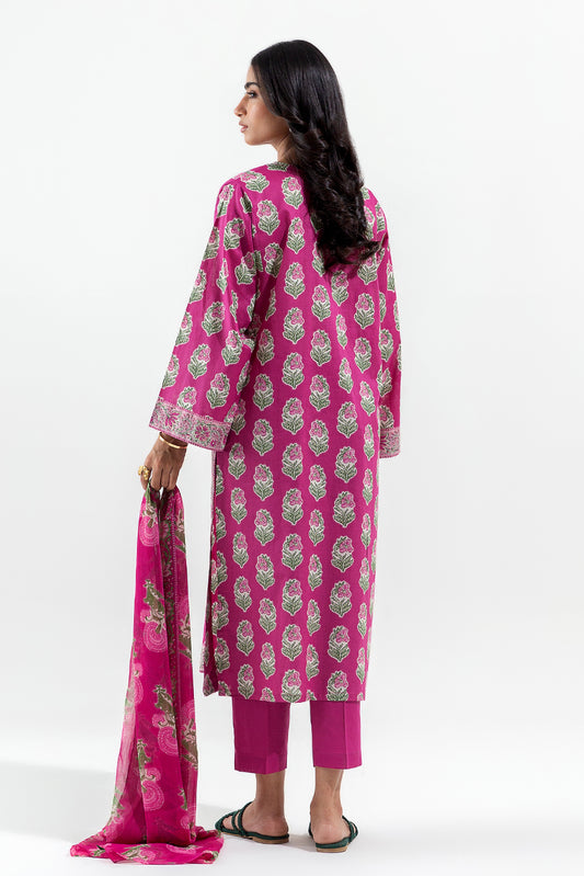 3 PIECE PRINTED LAWN SUIT (PRET)