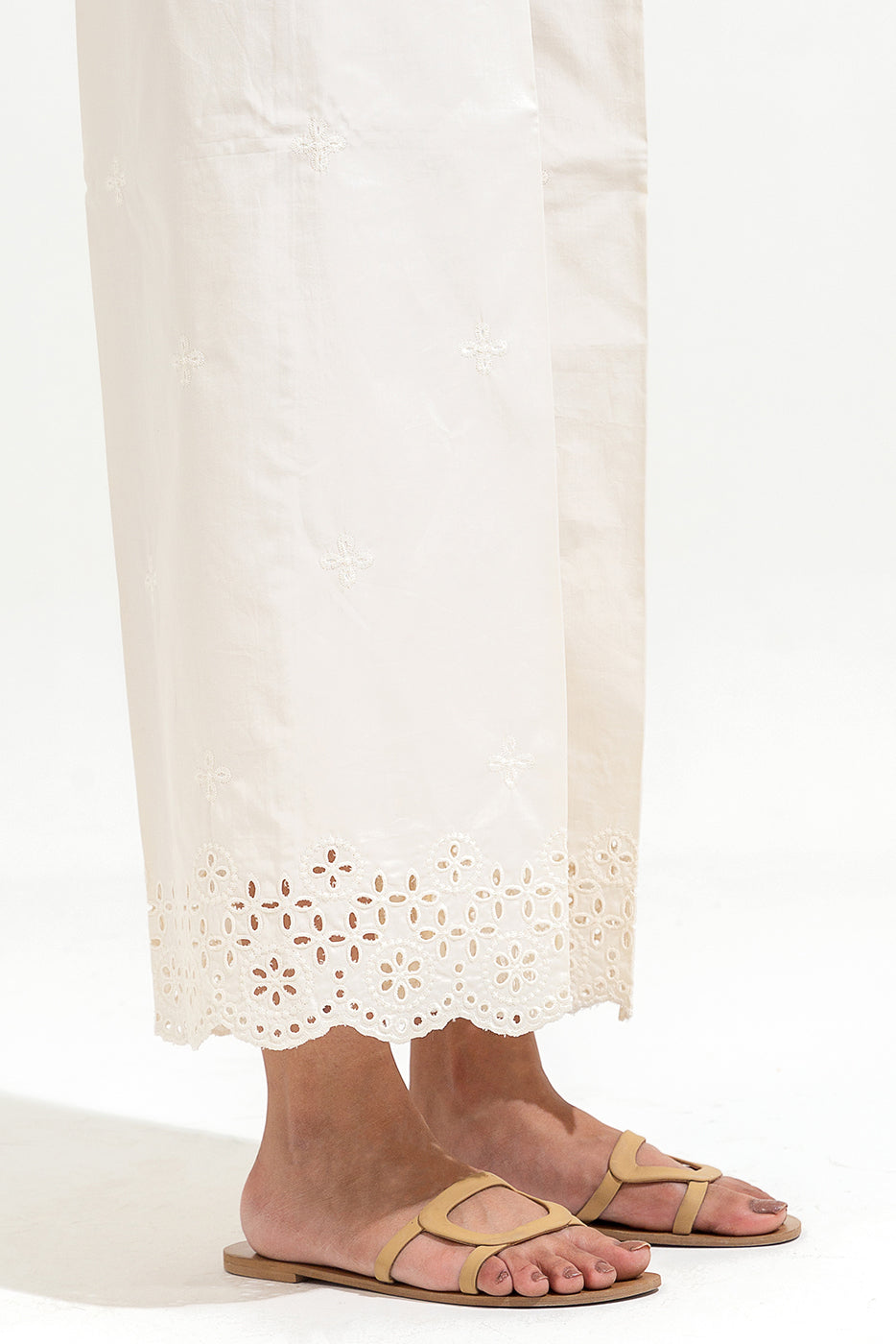 EMBROIDERED CULOTTE PANTS