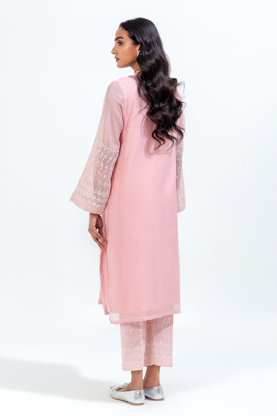 2 PIECE EMBROIDERED KHADDI NET SUIT (LUXURY-PRET)