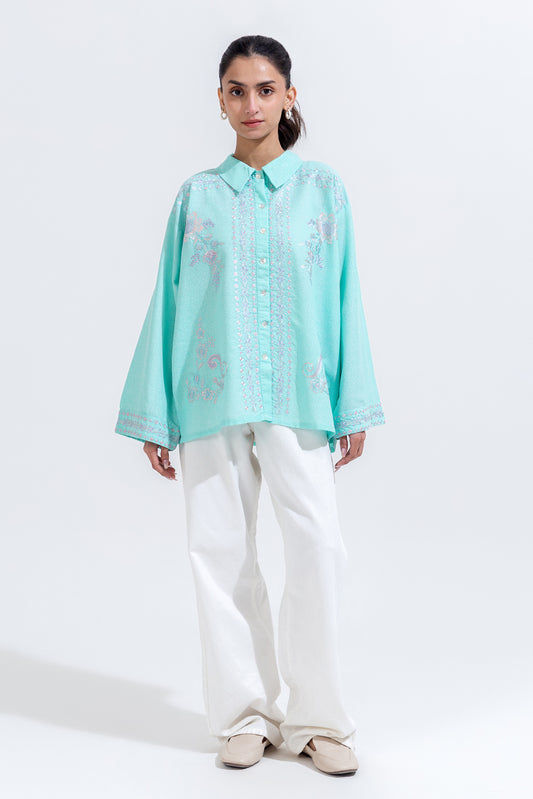 EMBROIDERED KARANDI TOP (PRET)