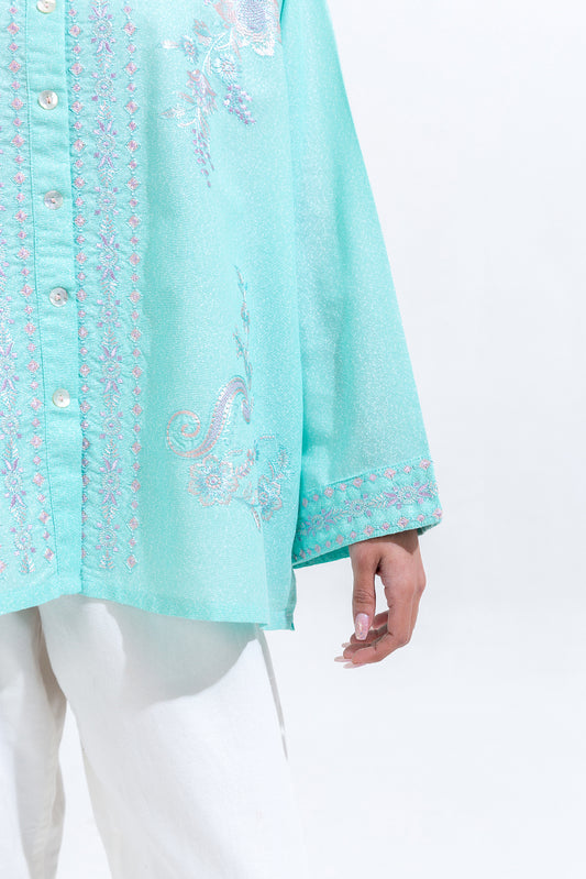 EMBROIDERED KARANDI TOP (PRET)