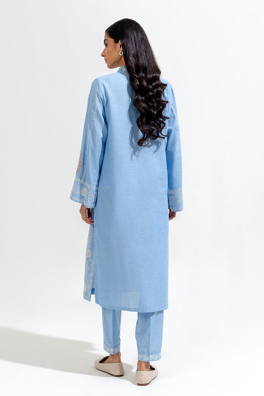 2 PIECE EMBROIDERED KARANDI SUIT (PRET)