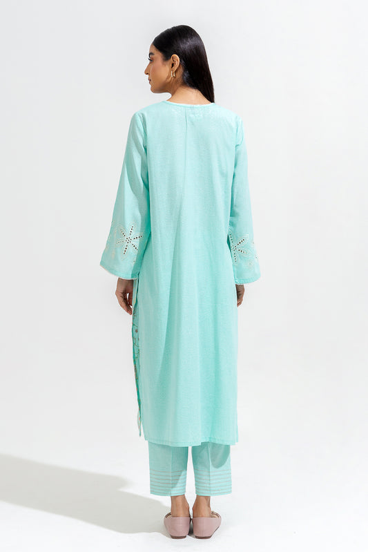 2 PIECE EMBROIDERED KARANDI SUIT (PRET)