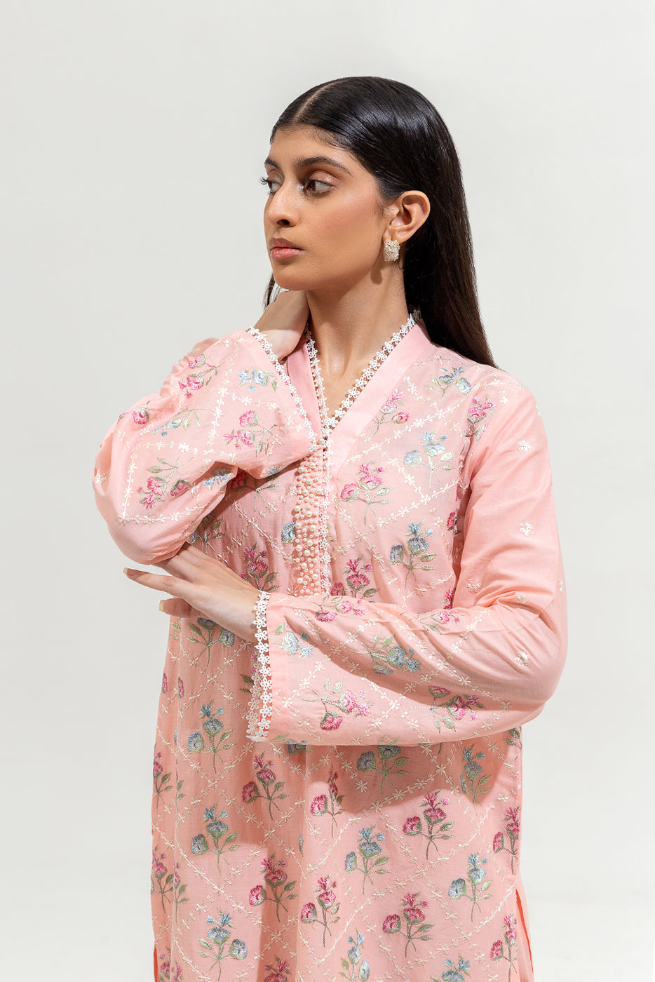 2 PIECE EMBROIDERED LAWN SUIT (PRET)