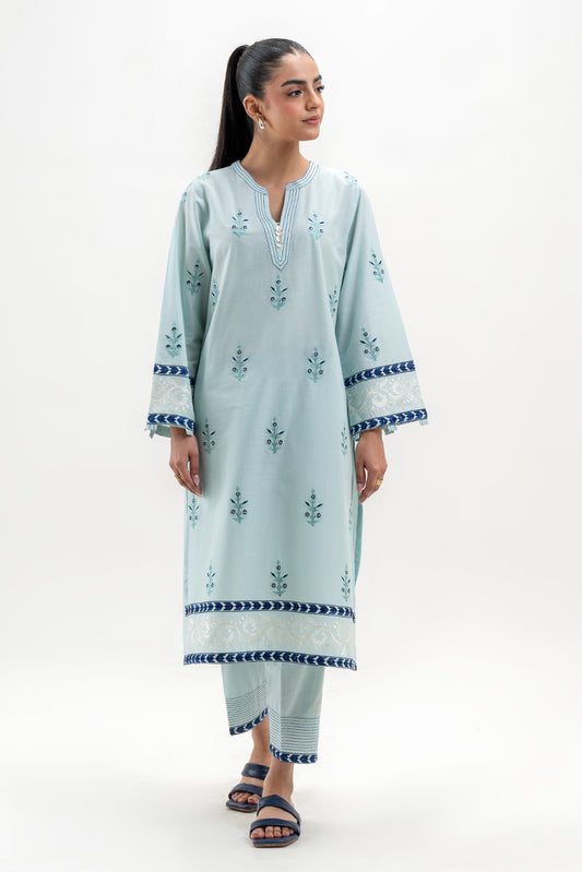 2 PIECE EMBROIDERED LAWN SUIT (PRET)