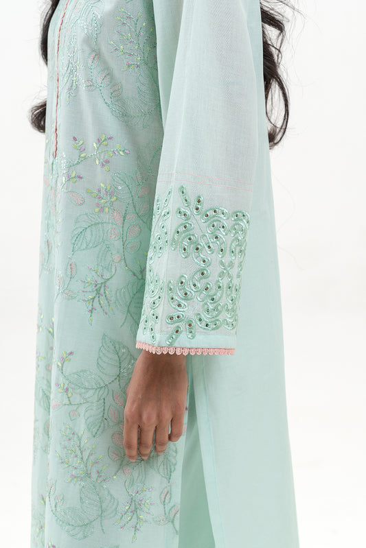 2 PIECE EMBROIDERED LAWN SUIT (PRET)