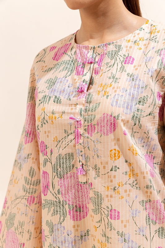 1 PIECE PRINTED LAWN SHIRT-VERDANT GRID (UNSTITCHED)