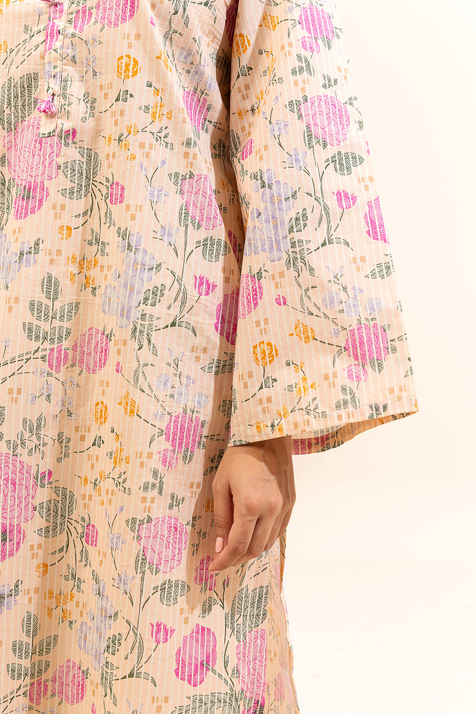 1 PIECE PRINTED LAWN SHIRT-VERDANT GRID (UNSTITCHED)