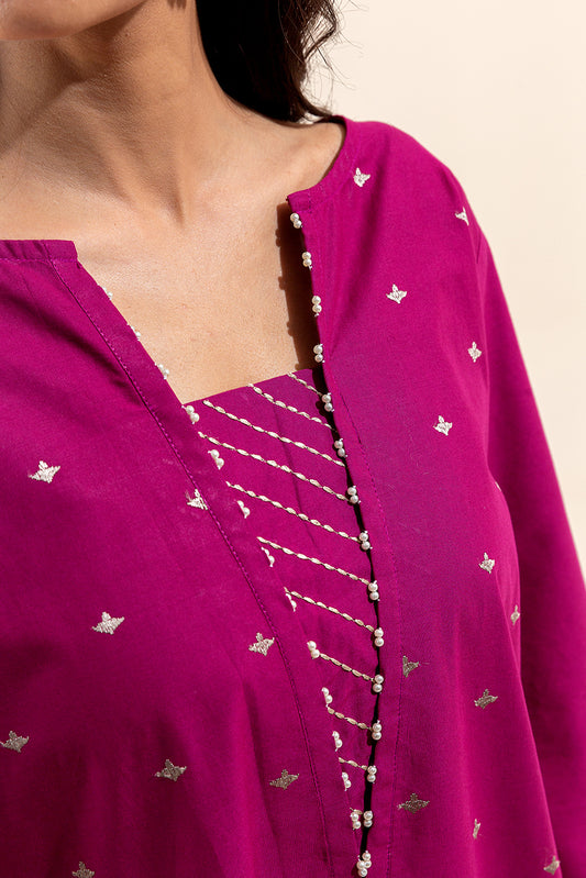 1 PIECE EMBROIDERED LAWN SHIRT-TRIBAL CARNATION (UNSTITCHED)