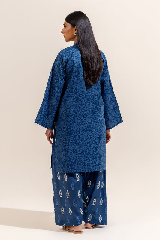 2 PIECE EMBROIDERED LAWN SUIT-HAZY BLUE (UNSTITCHED)