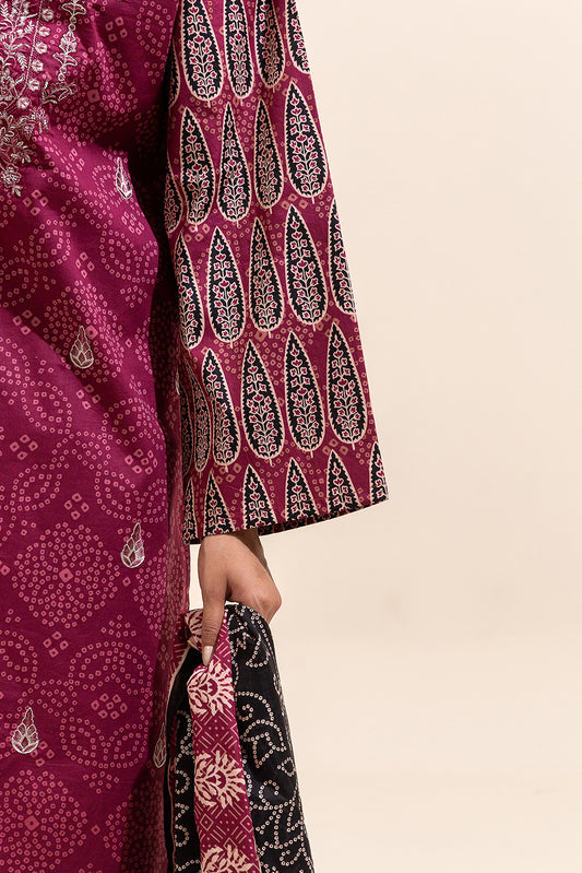 3 PIECE EMBROIDERED LAWN SUIT-MULBERRY TRIBE (UNSTITCHED)
