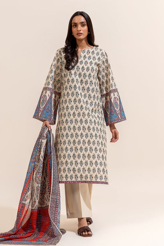 3 PIECE PRINTED LAWN SUIT-PAISLEY PASSION (UNSTITCHED)