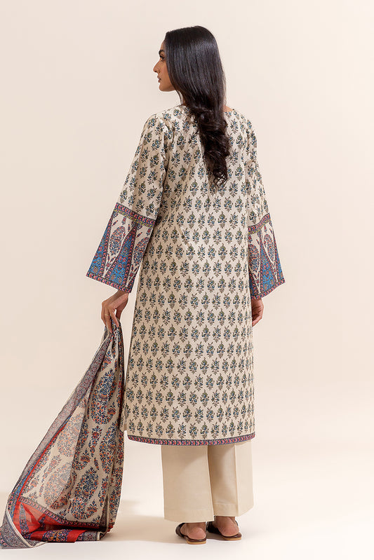 3 PIECE PRINTED LAWN SUIT-PAISLEY PASSION (UNSTITCHED)