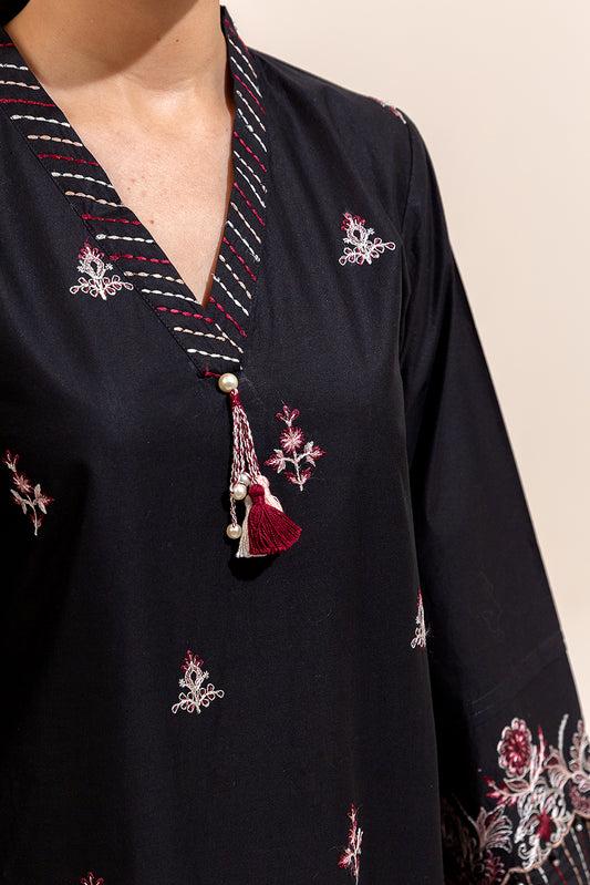 3 PIECE EMBROIDERED LAWN SUIT-PITCH VERVE (UNSTITCHED)