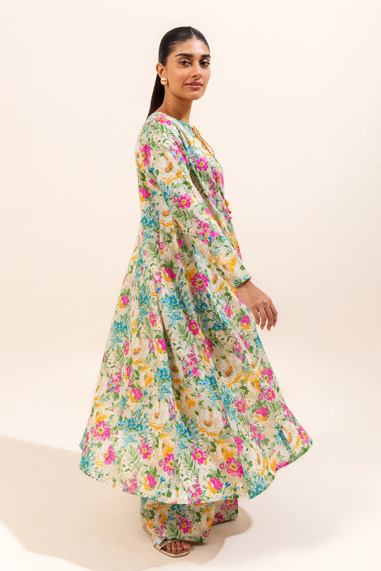 2 PIECE PRINTED LAWN SUIT-IRENIC BLUSH (UNSTITCHED)