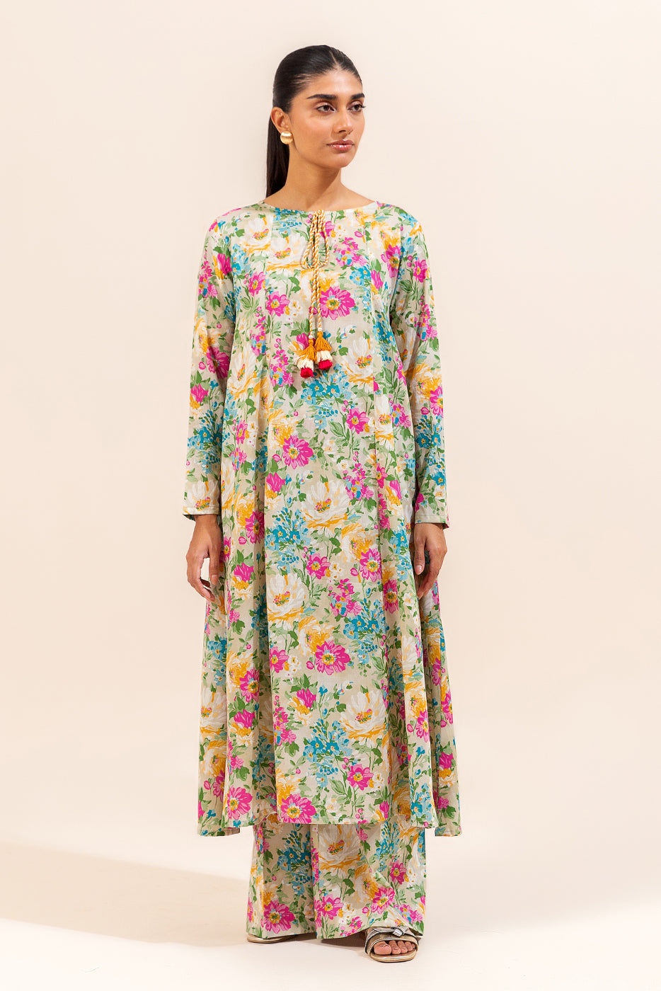 2 PIECE PRINTED LAWN SUIT-IRENIC BLUSH (UNSTITCHED)