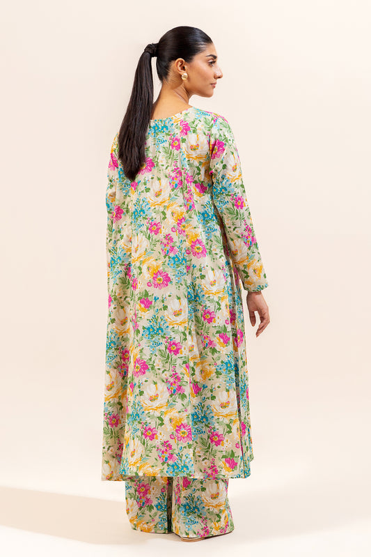 2 PIECE PRINTED LAWN SUIT-IRENIC BLUSH (UNSTITCHED)