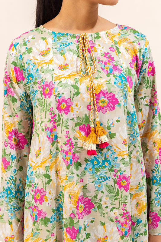 2 PIECE PRINTED LAWN SUIT-IRENIC BLUSH (UNSTITCHED)