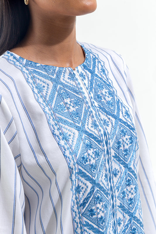 EMBROIDERED YARN DYED SHIRT (PRET)