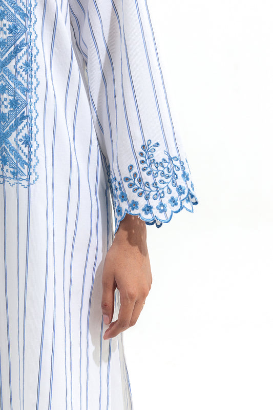 EMBROIDERED YARN DYED SHIRT (PRET)