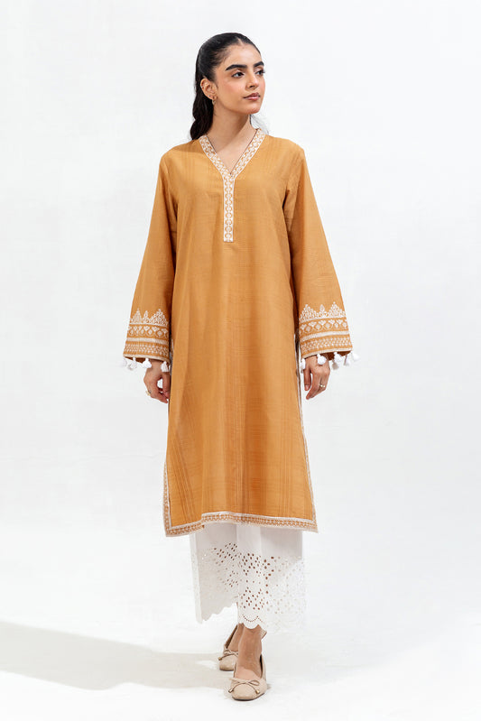 EMBROIDERED JACQUARD SHIRT (PRET)