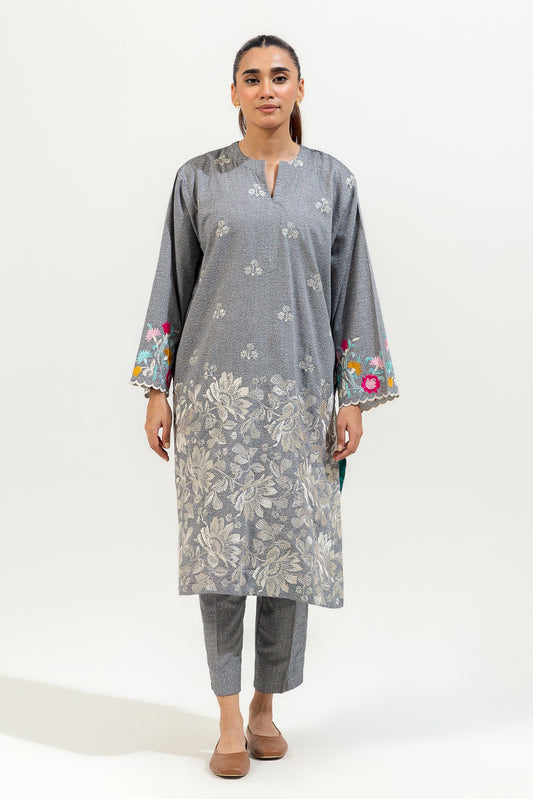 2 PIECE EMBROIDERED KARANDI SUIT (PRET)