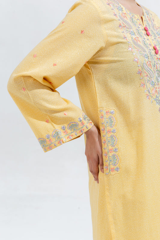 EMBROIDERED KARANDI SHIRT (PRET)