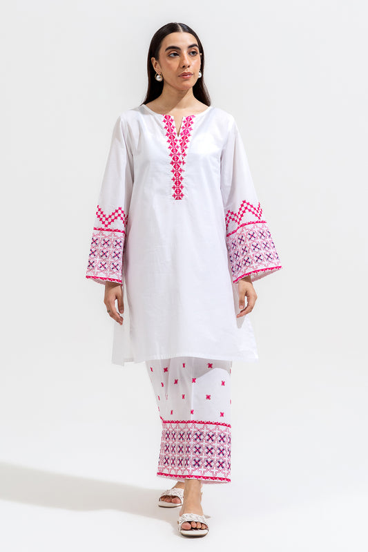 2 PIECE EMBROIDERED LAWN SUIT (PRET)