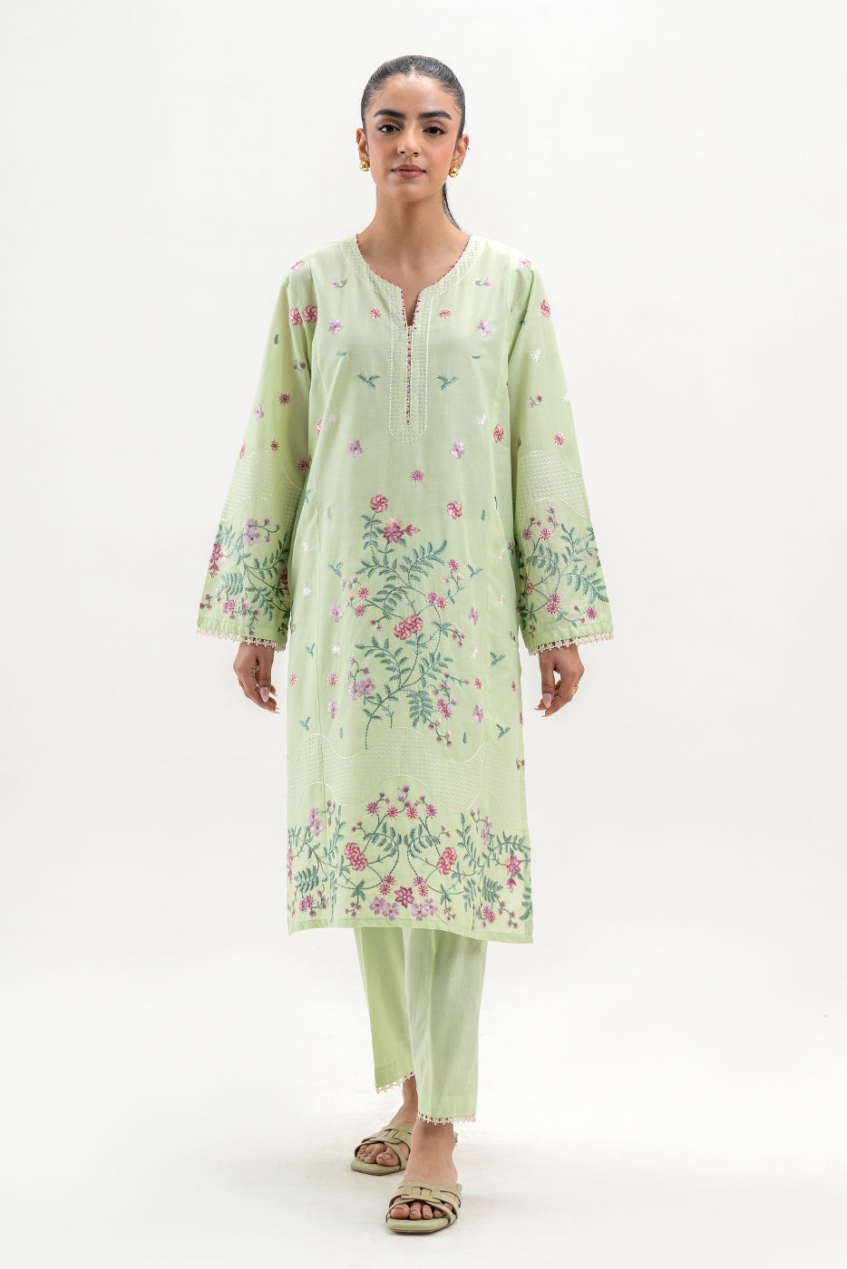 2 PIECE EMBROIDERED LAWN SUIT (PRET)