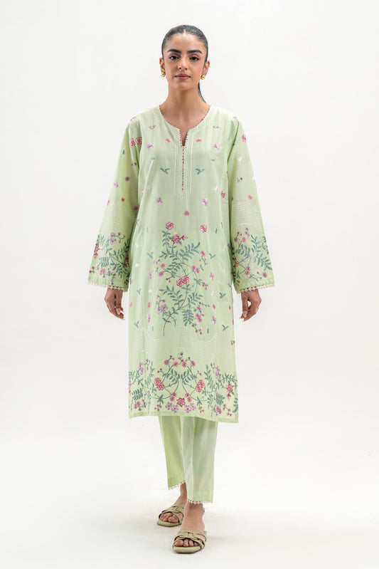 2 PIECE EMBROIDERED LAWN SUIT (PRET)