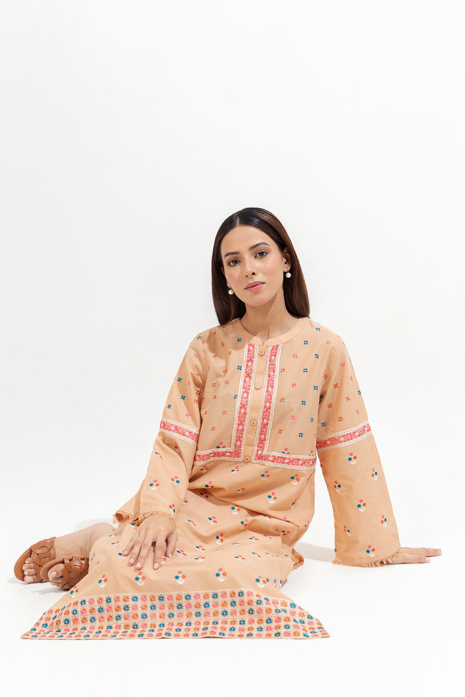 2 PIECE EMBROIDERED LAWN SUIT (PRET)