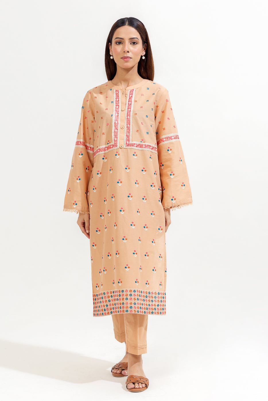 2 PIECE EMBROIDERED LAWN SUIT (PRET)