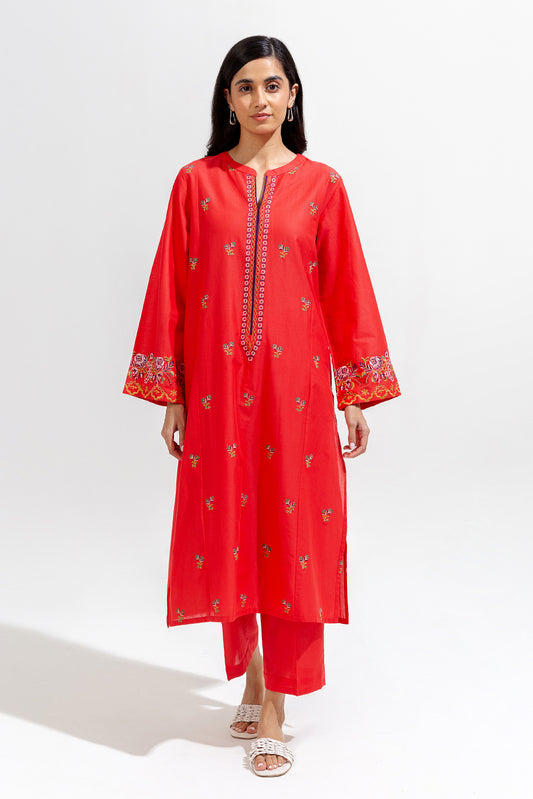 2 PIECE EMBROIDERED LAWN SUIT (PRET)