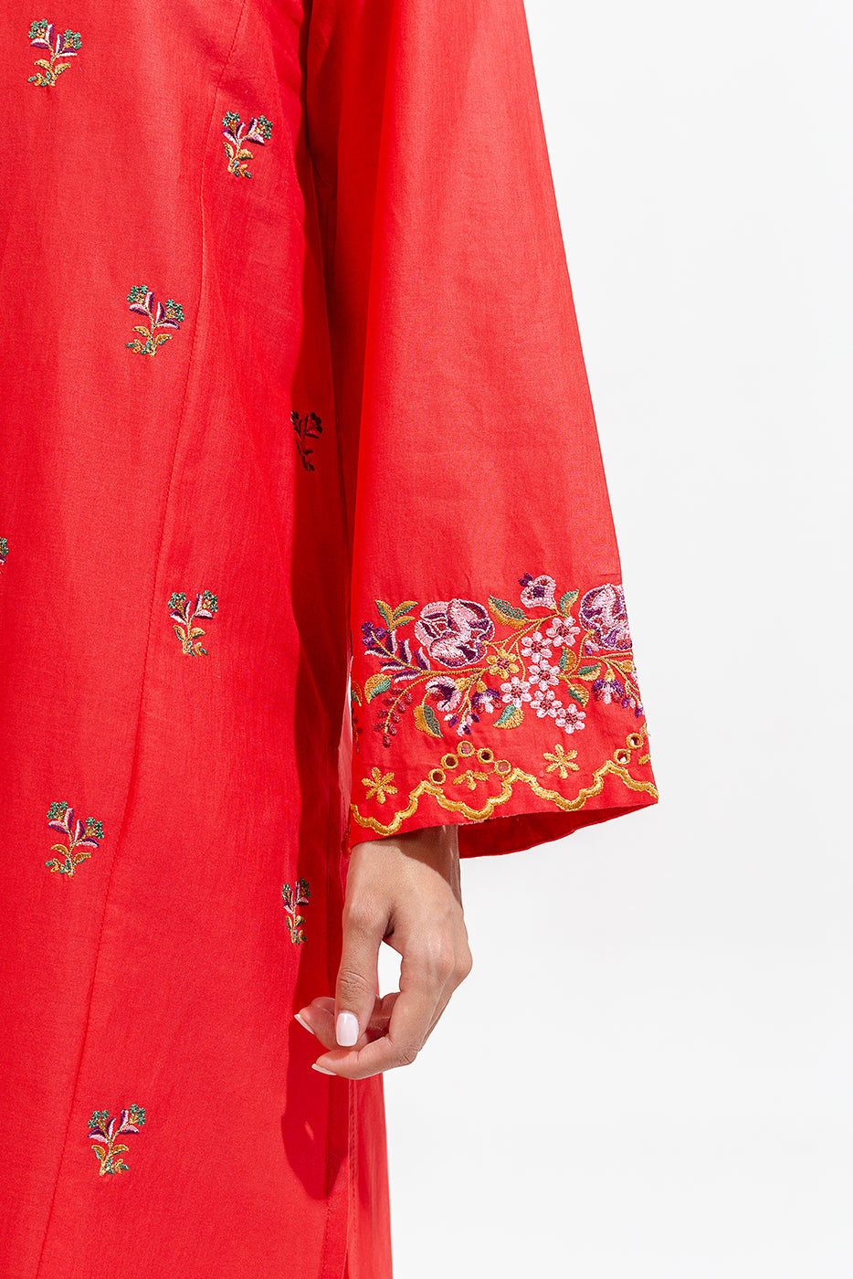 2 PIECE EMBROIDERED LAWN SUIT (PRET)