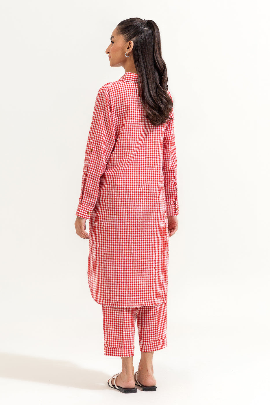 2 PIECE BASIC YARN DYED SUIT (PRET)