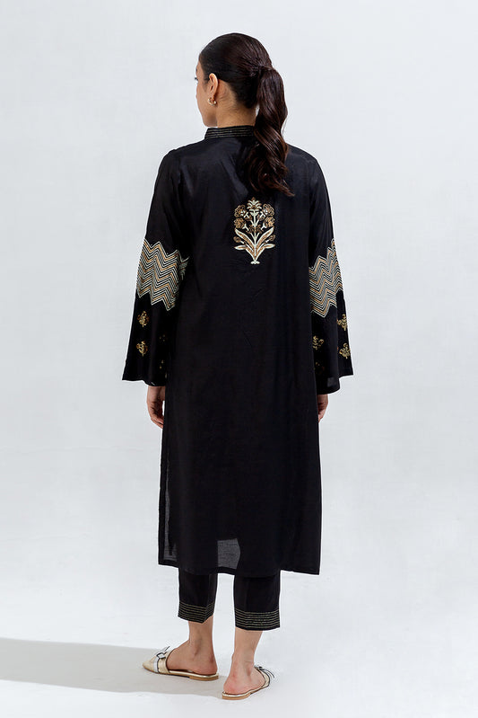 2 PIECE EMBROIDERED SILK SUIT (LUXURY-PRET)