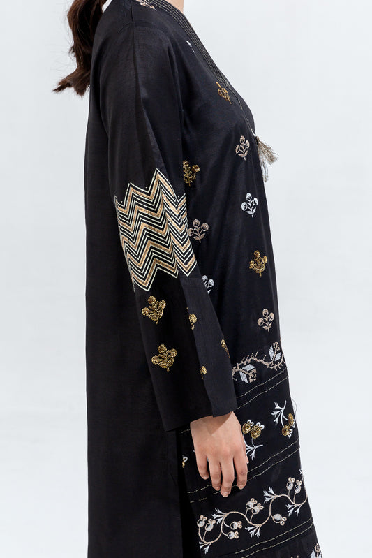 2 PIECE EMBROIDERED SILK SUIT (LUXURY-PRET)