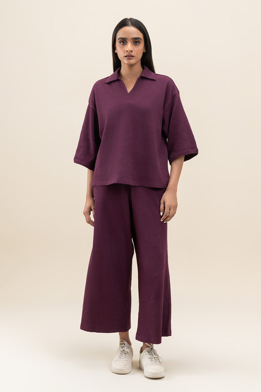 SEAR SUCKER COLLAR SHIRT