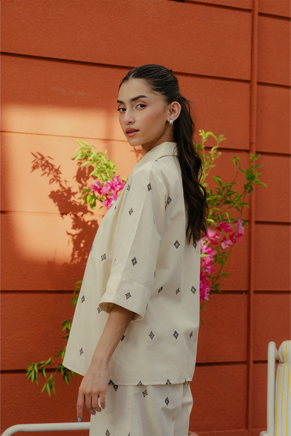 EMBROIDERED COORD SET