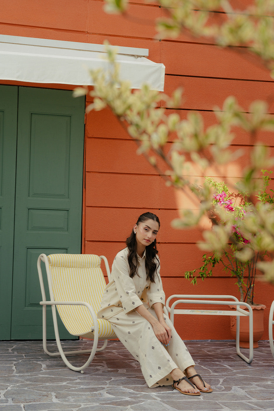 EMBROIDERED COORD SET