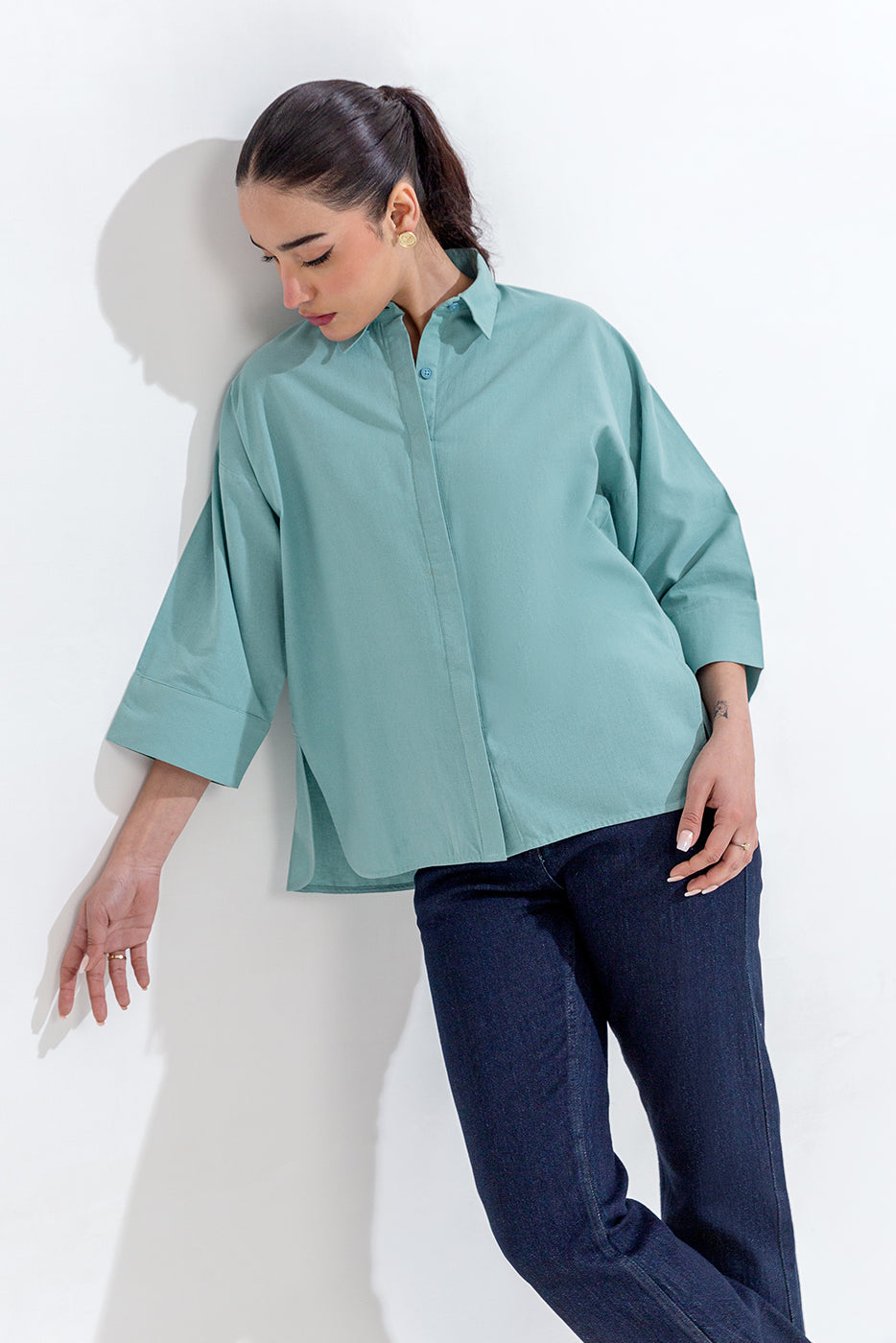 BUTTON-THROUGH SHIRT