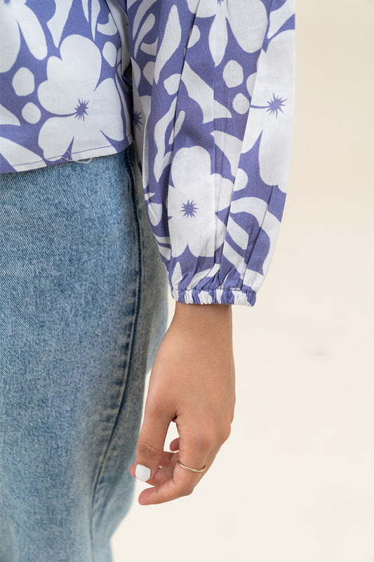 RAGLAN PRINTED BLOUSE