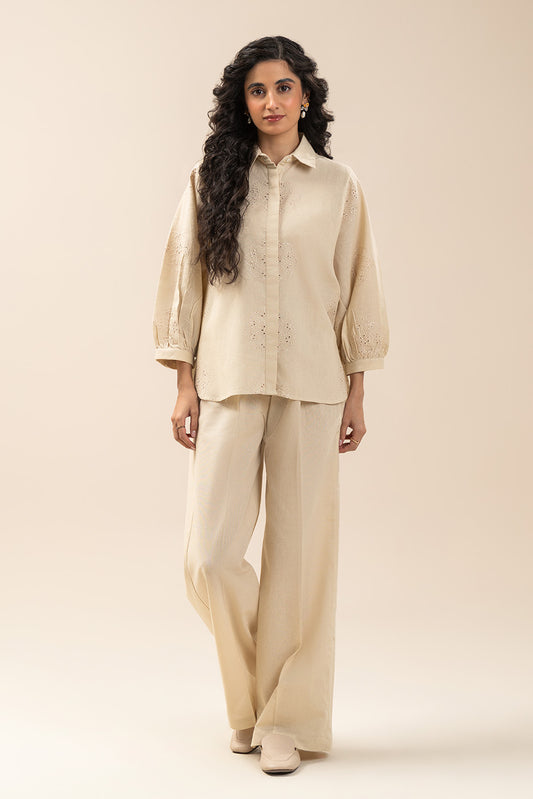 2 PIECE EMBROIDERED PRINTED CAMBRIC SUIT (WESTERN)