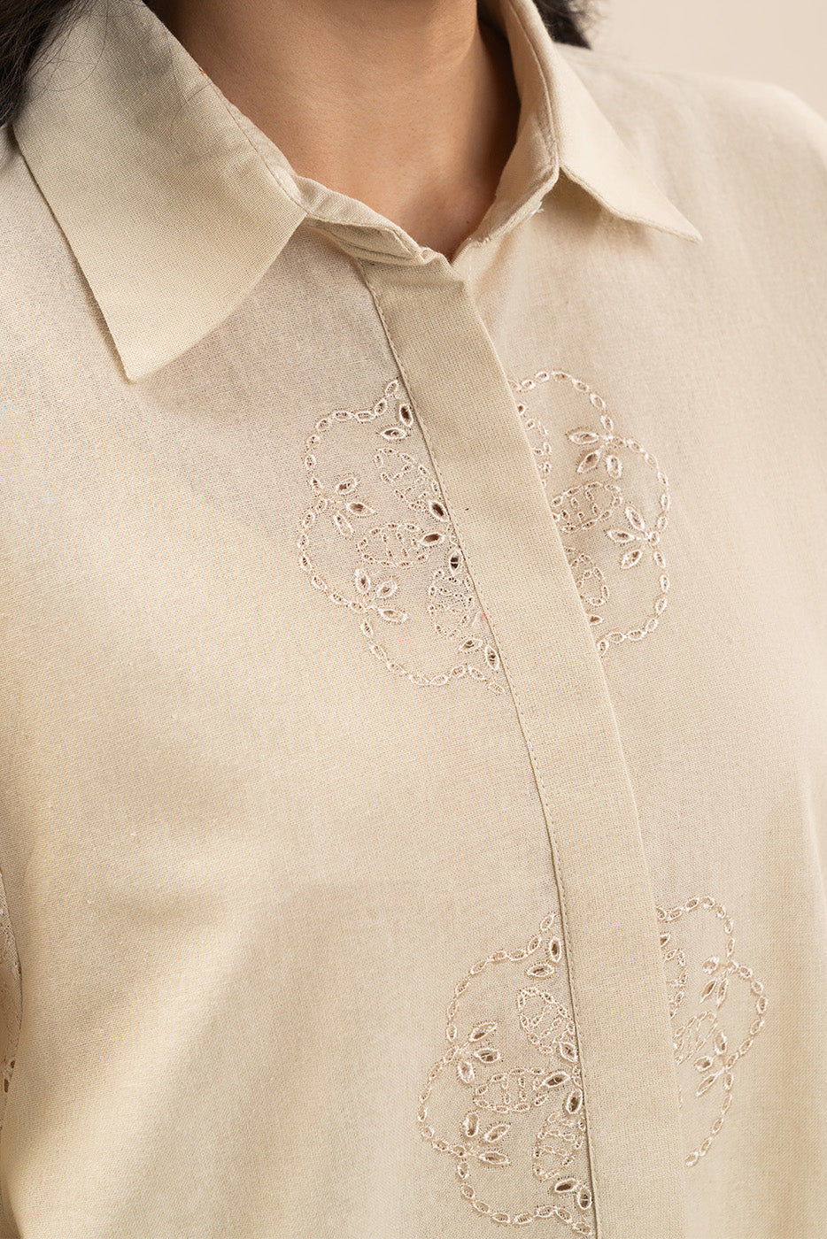 2 PIECE EMBROIDERED PRINTED CAMBRIC SUIT (WESTERN)