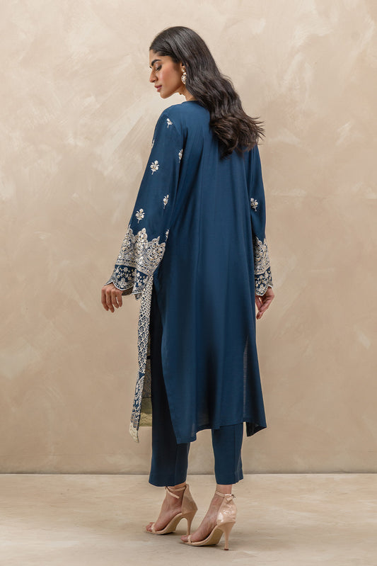 EMBROIDERED SILK SHIRT (LUXURY-PRET)